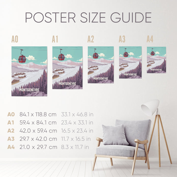 Montgenevre France Ski Resort Poster