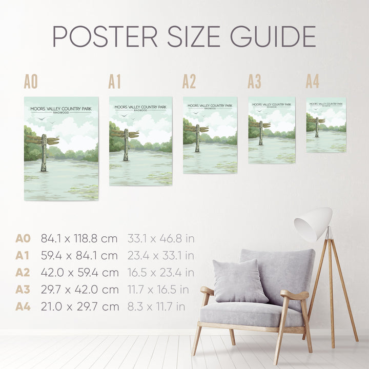 Moors Valley Country Park Ringwood Travel Poster