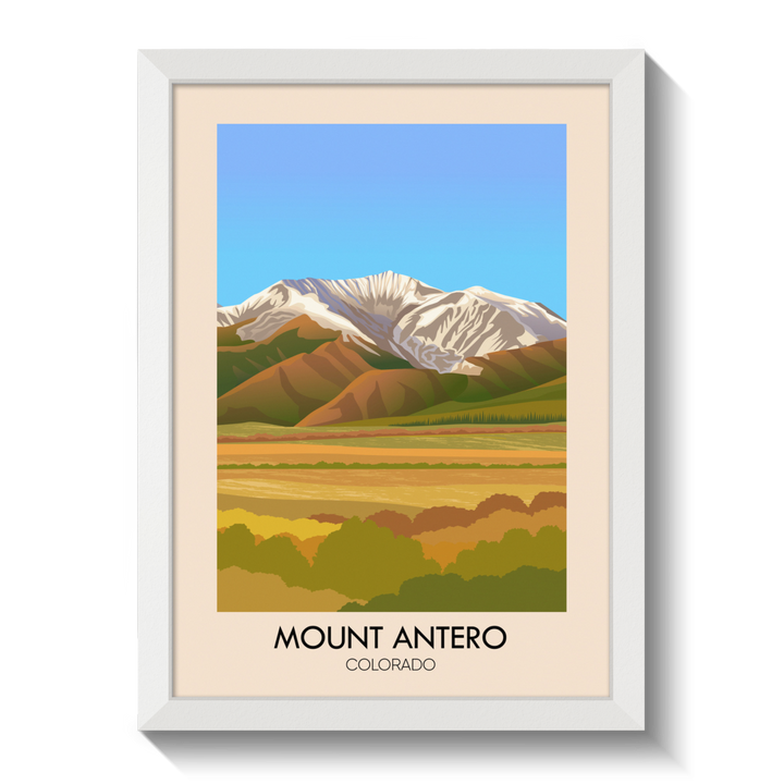Mount Antero Colorado USA Travel Poster
