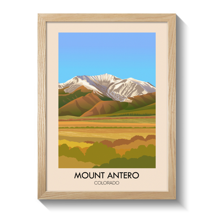 Mount Antero Colorado USA Travel Poster
