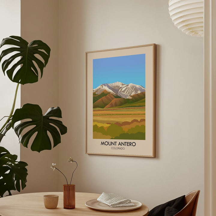 Mount Antero Colorado USA Travel Poster