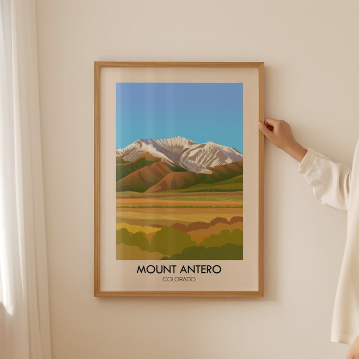 Mount Antero Colorado USA Travel Poster