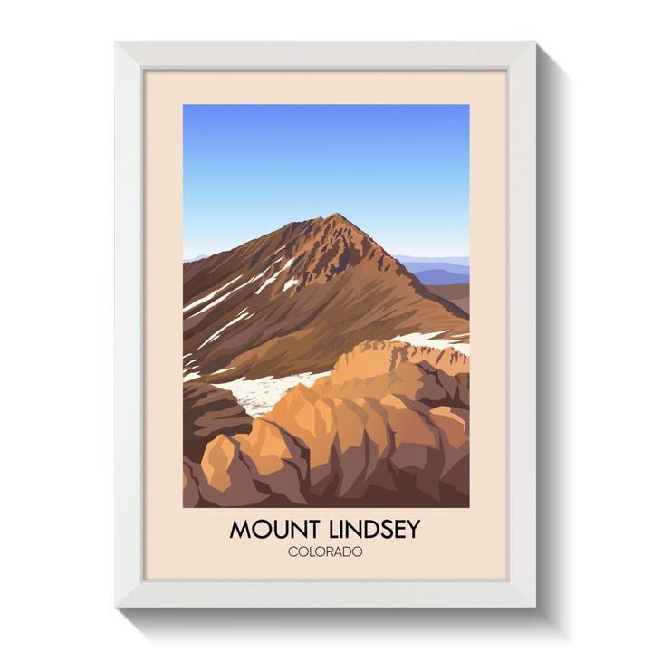Mount Lindsey Colorado USA Travel Poster