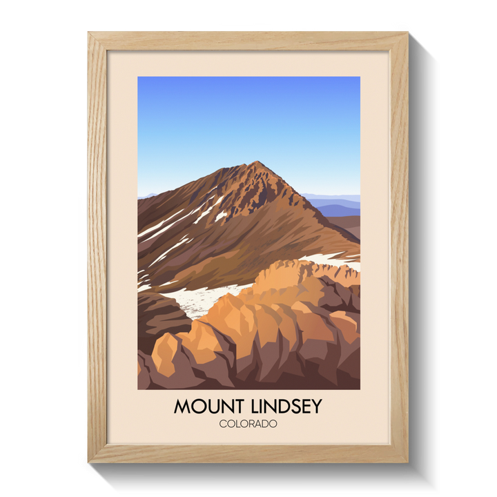 Mount Lindsey Colorado USA Travel Poster