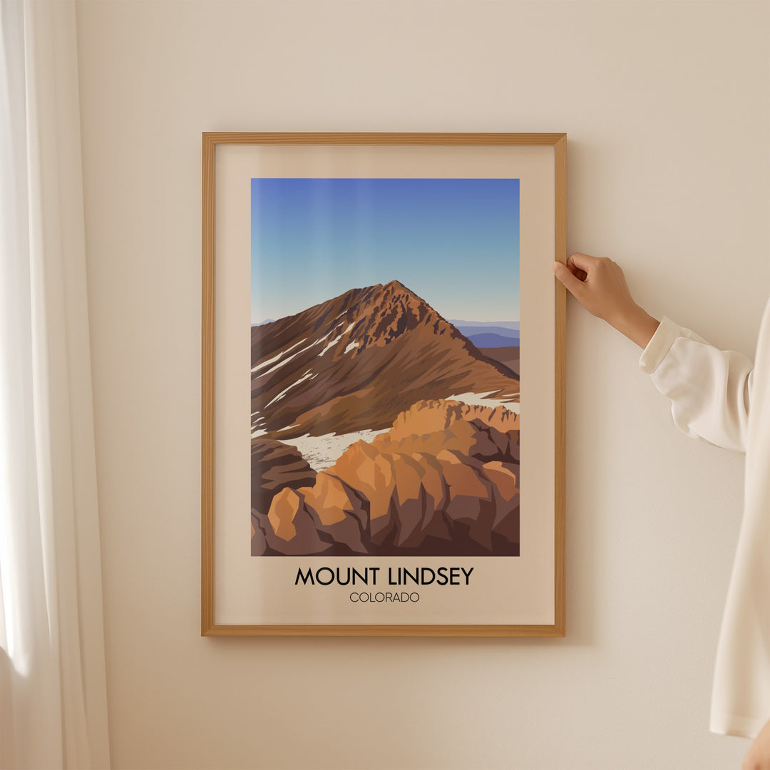 Mount Lindsey Colorado USA Travel Poster