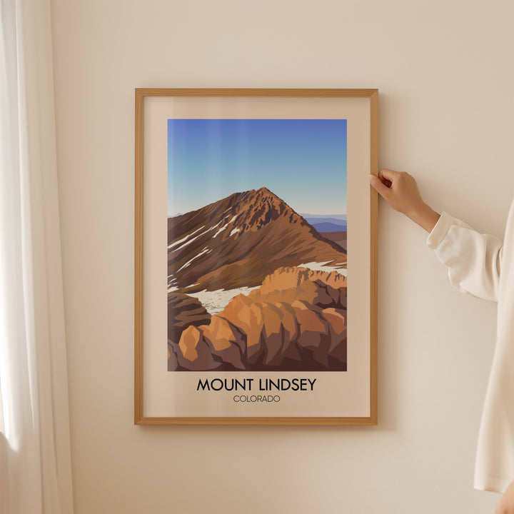 Mount Lindsey Colorado USA Travel Poster