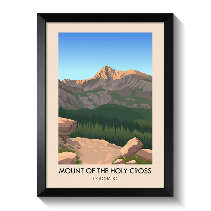 Mount of the Holy Cross Colorado USA Travel Poster