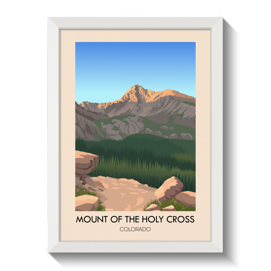 Mount of the Holy Cross Colorado USA Travel Poster