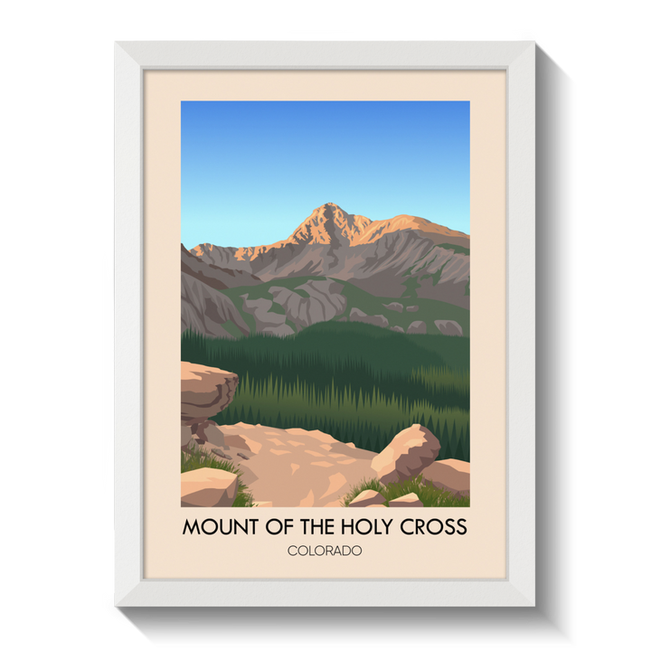 Mount of the Holy Cross Colorado USA Travel Poster