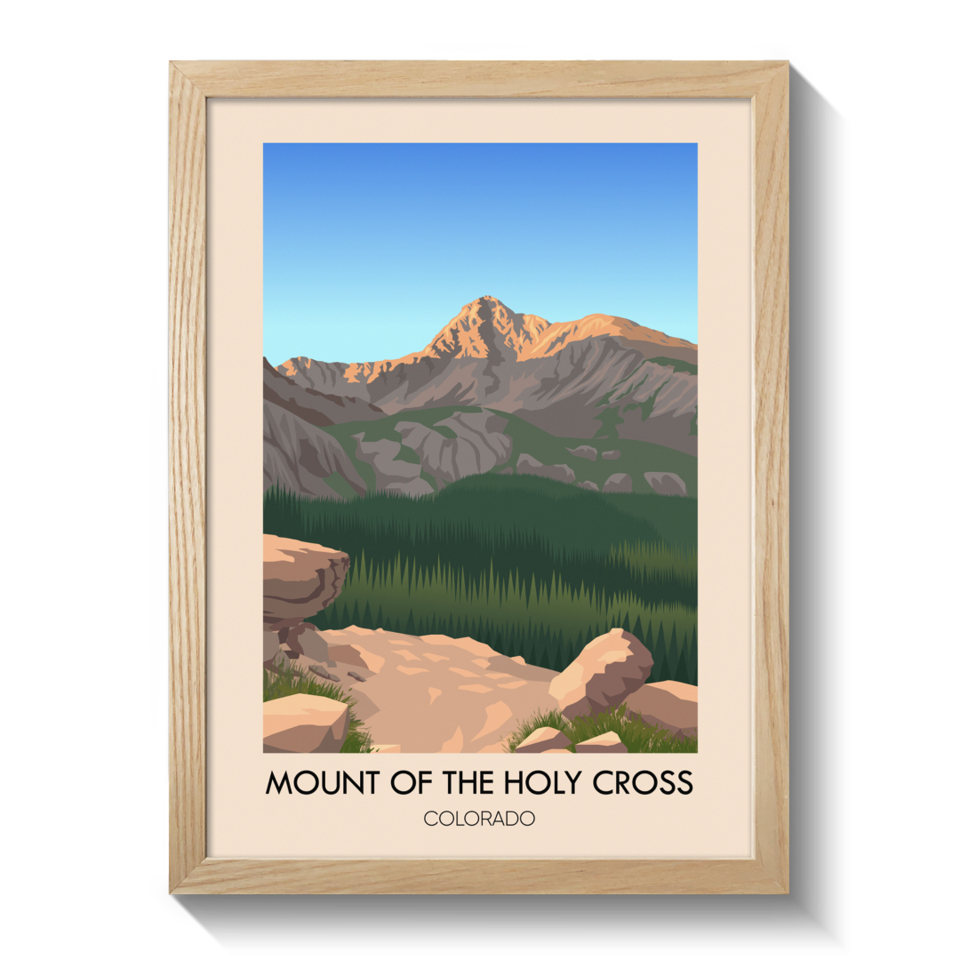 Mount of the Holy Cross Colorado USA Travel Poster