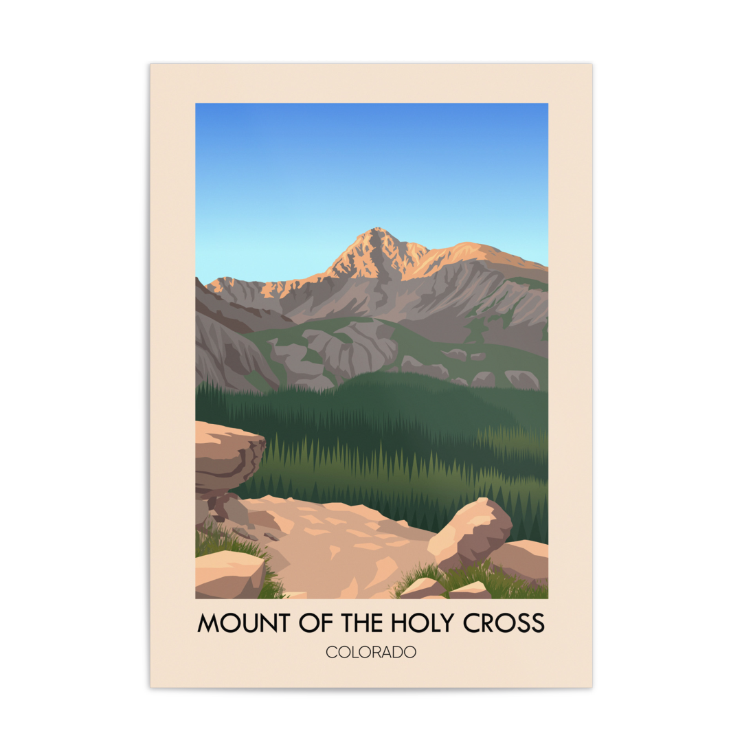 Mount of the Holy Cross Colorado USA Travel Poster