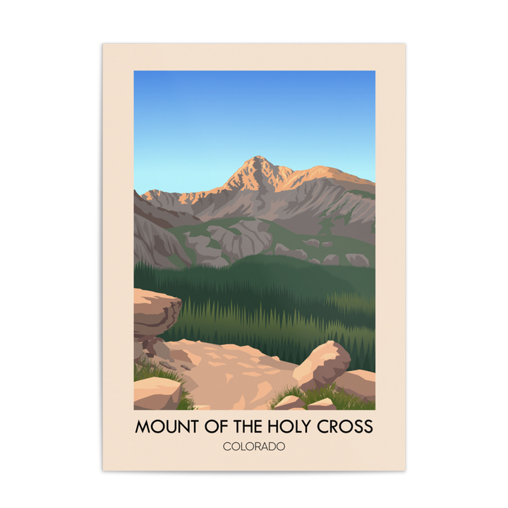 Mount of the Holy Cross Colorado USA Travel Poster