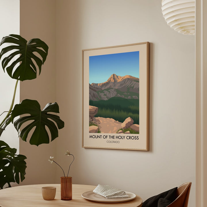 Mount of the Holy Cross Colorado USA Travel Poster