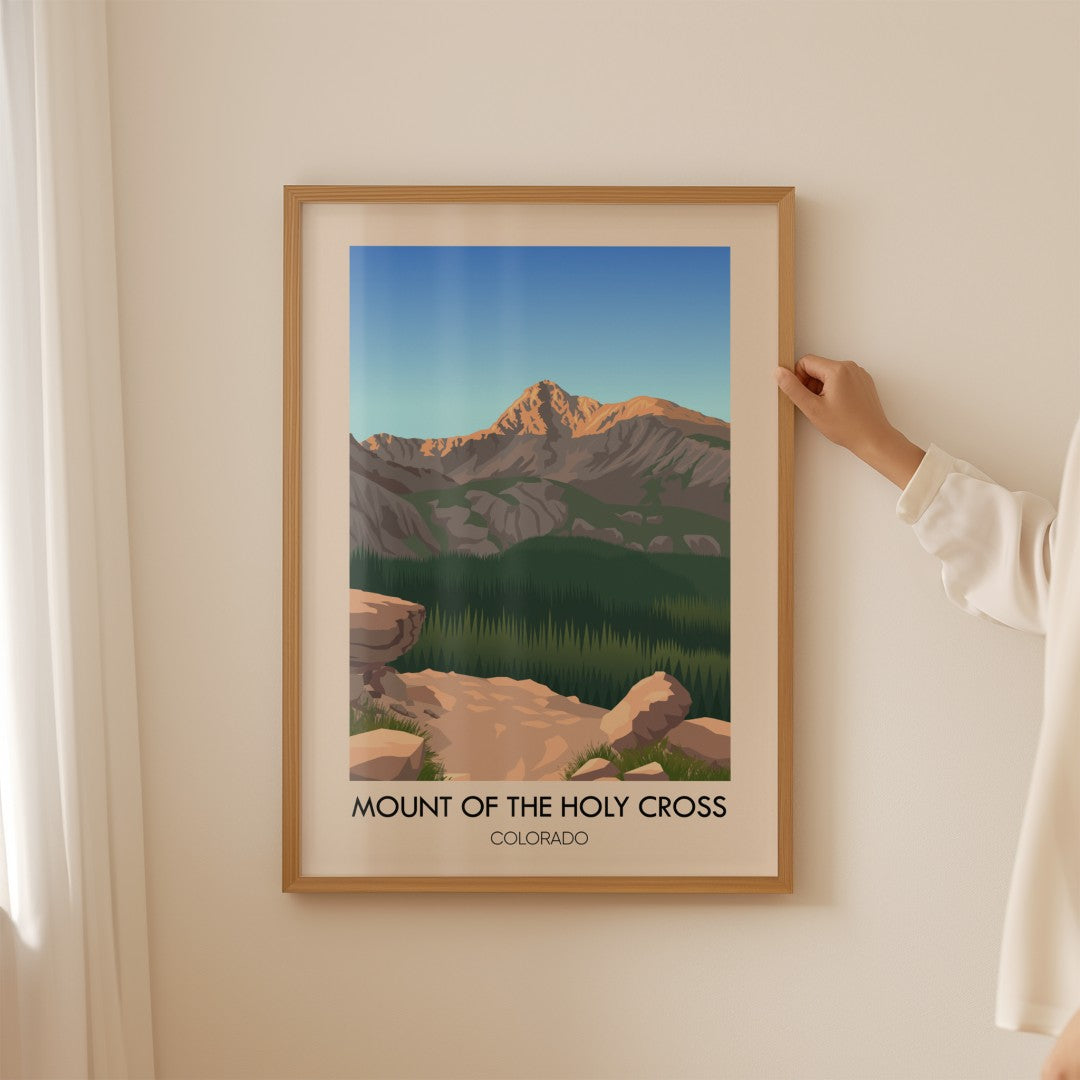 Mount of the Holy Cross Colorado USA Travel Poster