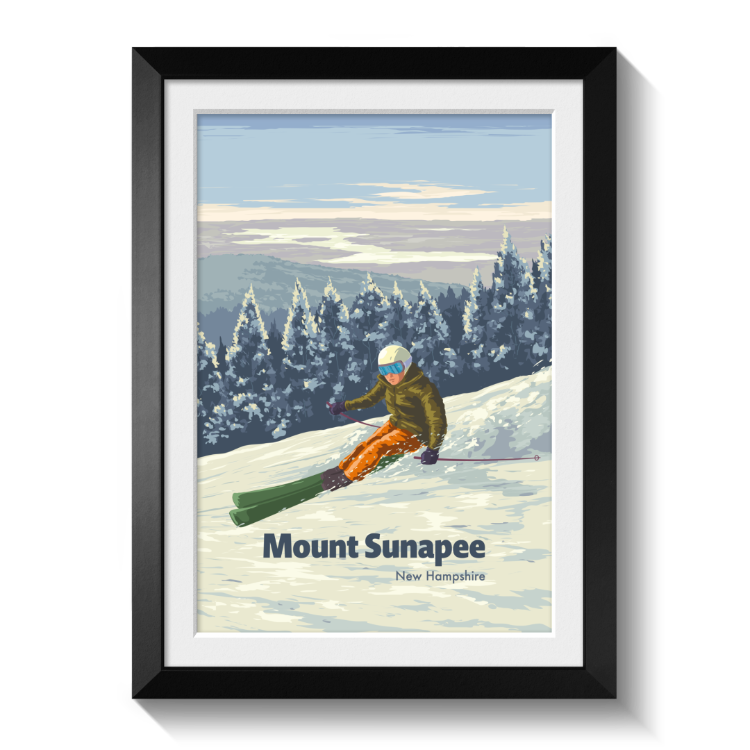 Mount Sunapee Ski Resort Poster