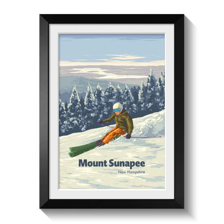 Mount Sunapee Ski Resort Poster