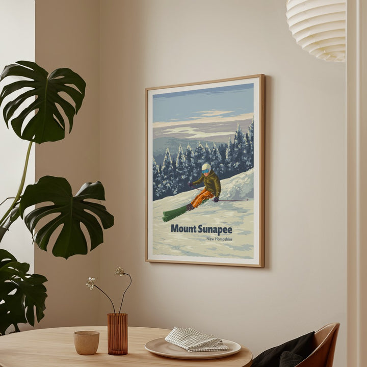 Mount Sunapee Ski Resort Poster