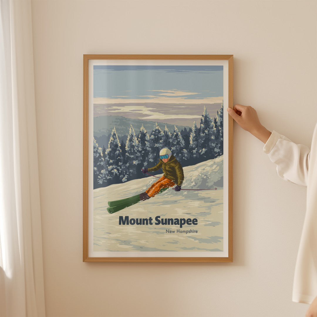 Mount Sunapee Ski Resort Poster