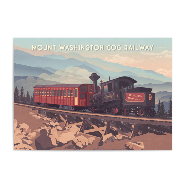Mount Washington Cog Railway Travel Poster