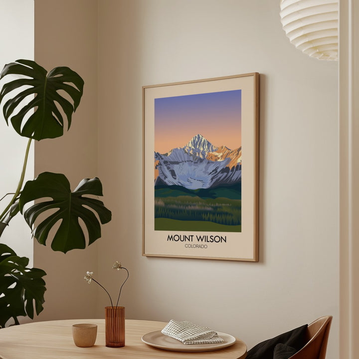 Mount Wilson Colorado USA Travel Poster