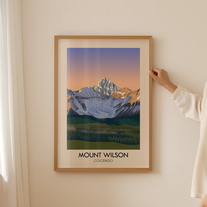 Mount Wilson Colorado USA Travel Poster