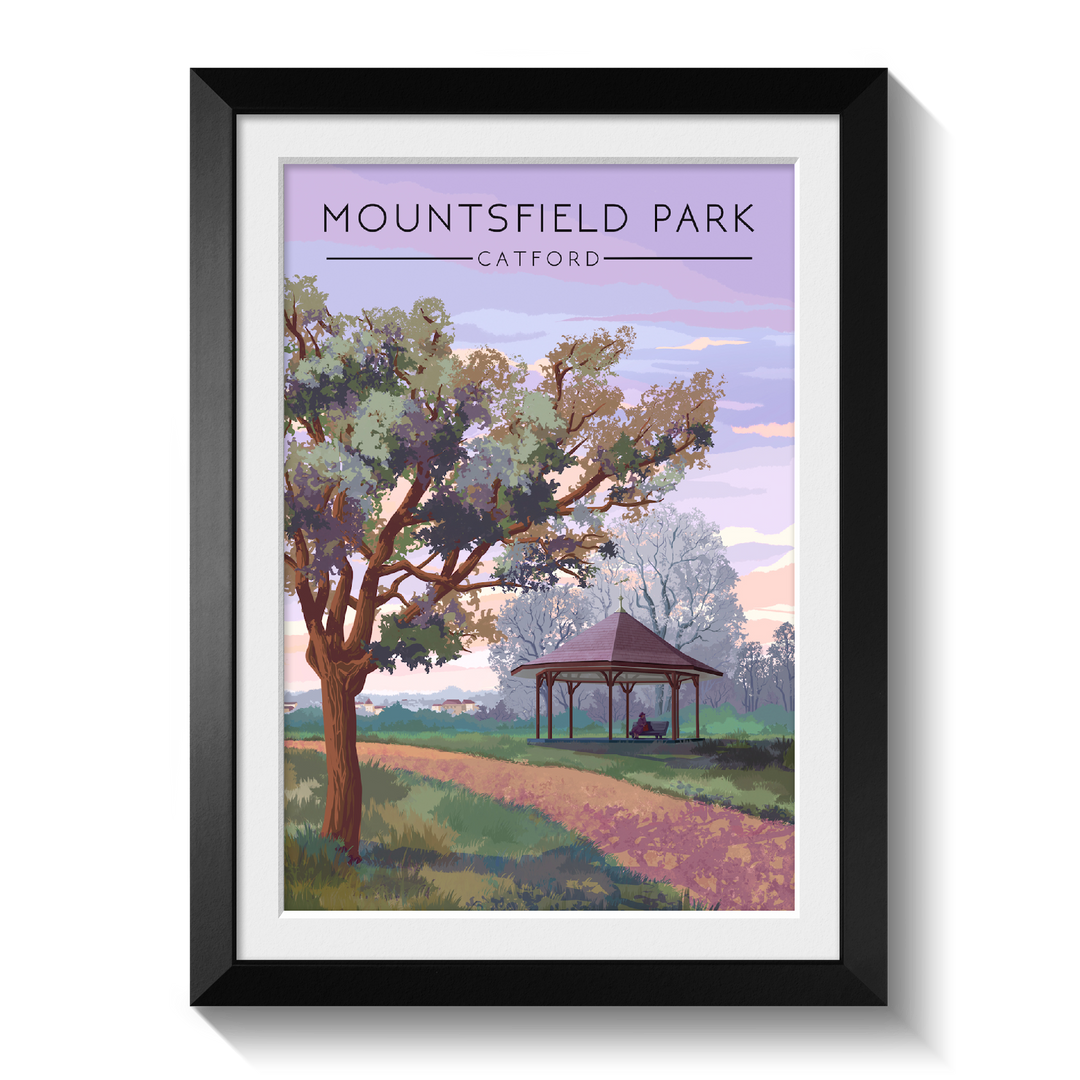 Mountsfield Park London Travel Poster