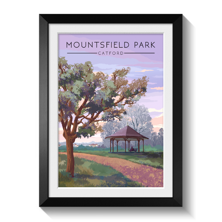 Mountsfield Park London Travel Poster
