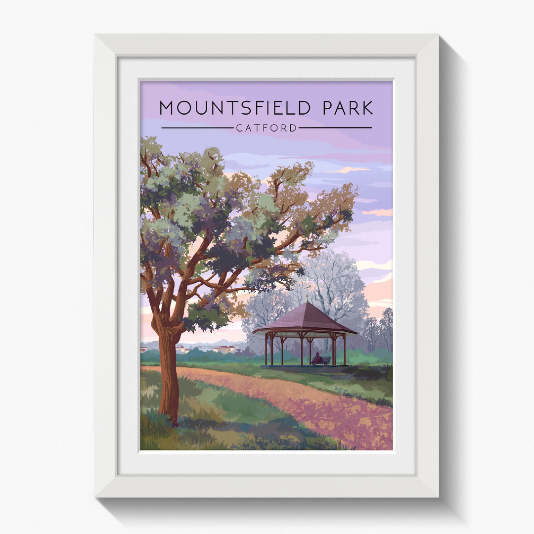 Mountsfield Park London Travel Poster