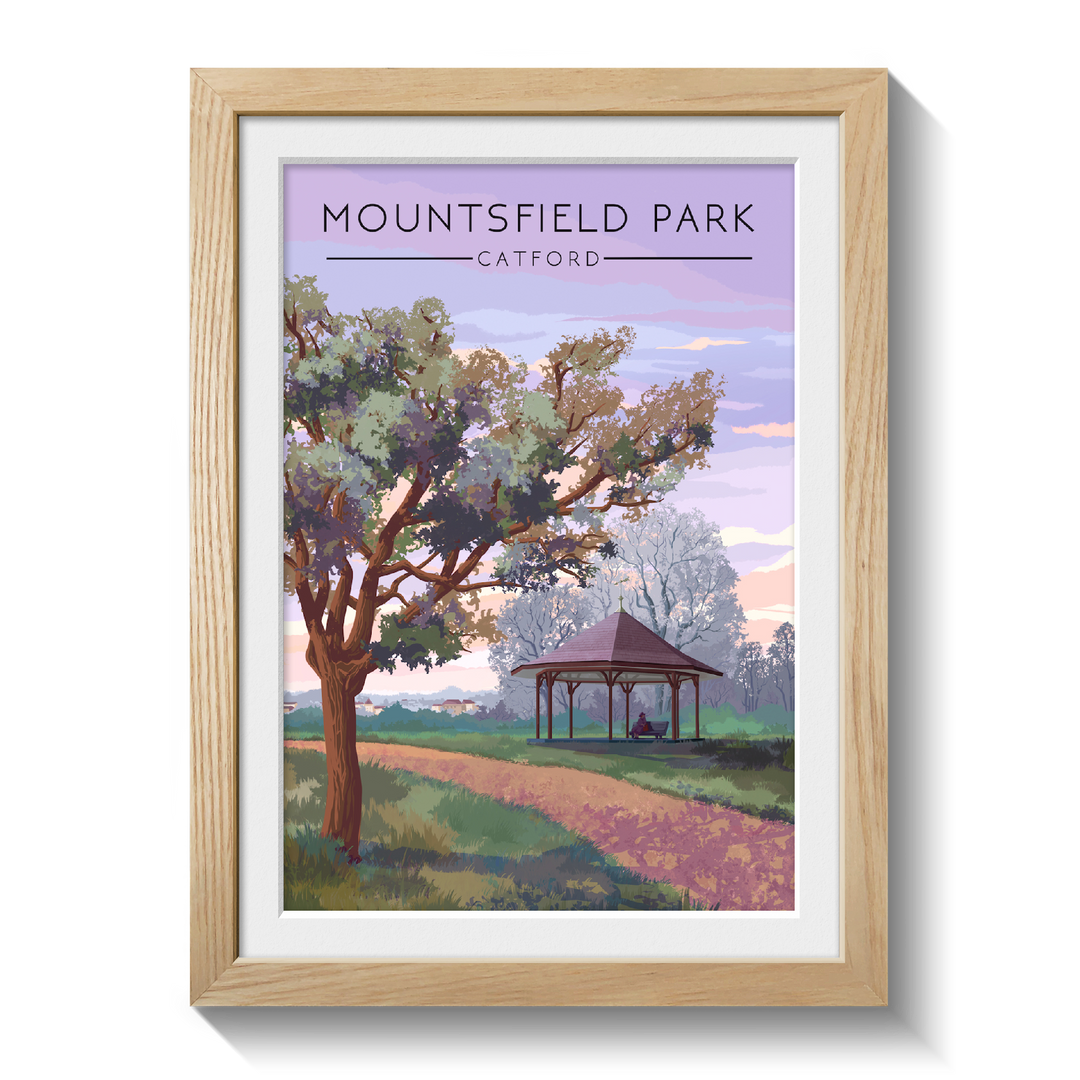 Mountsfield Park London Travel Poster