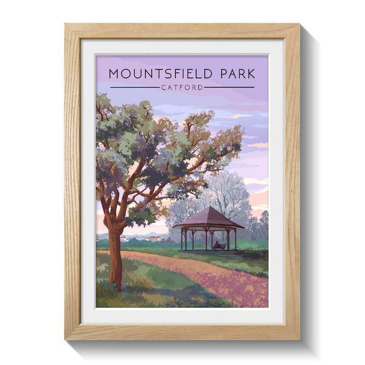 Mountsfield Park London Travel Poster