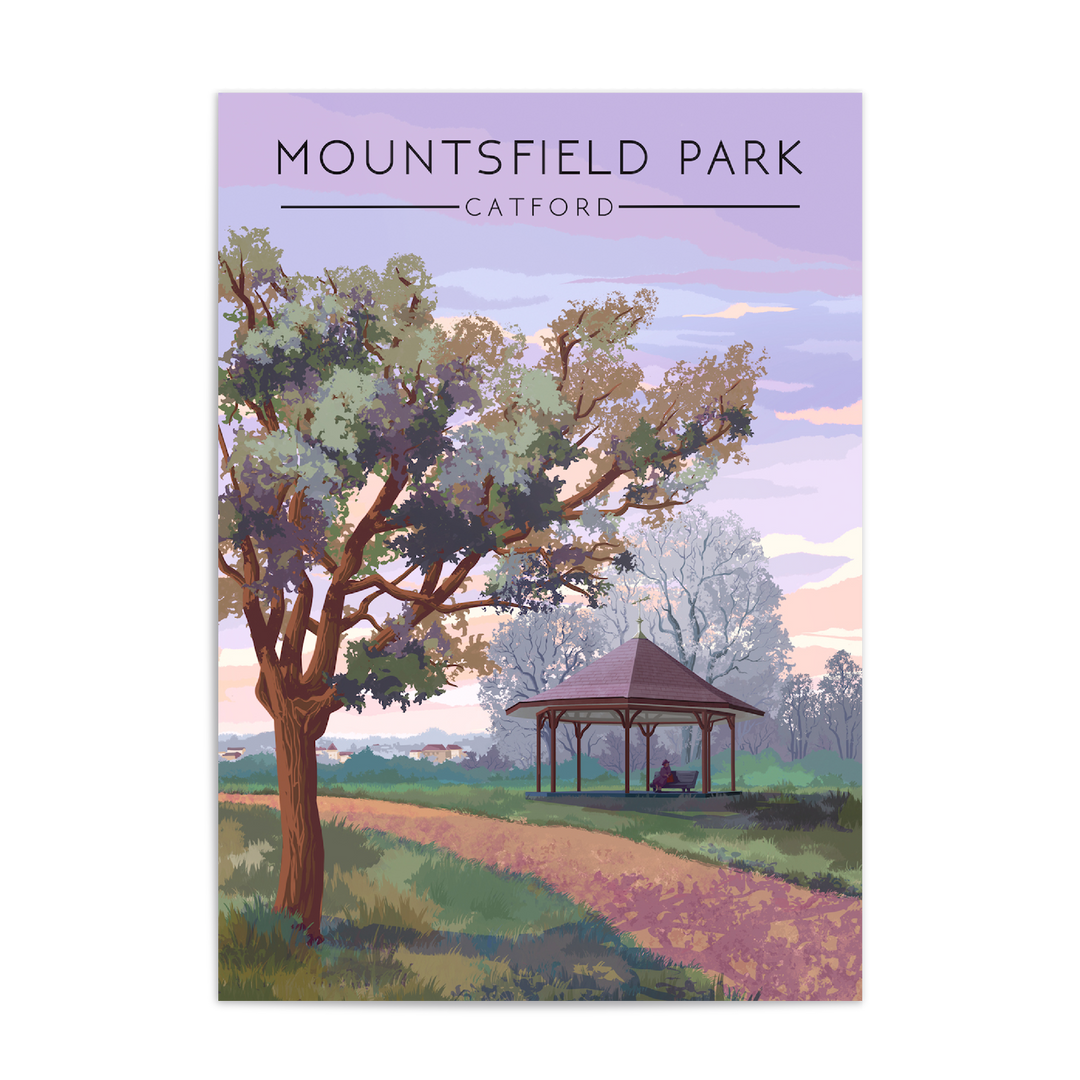Mountsfield Park London Travel Poster