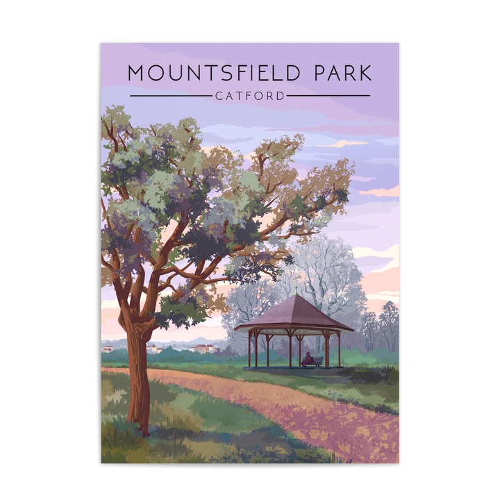 Mountsfield Park London Travel Poster