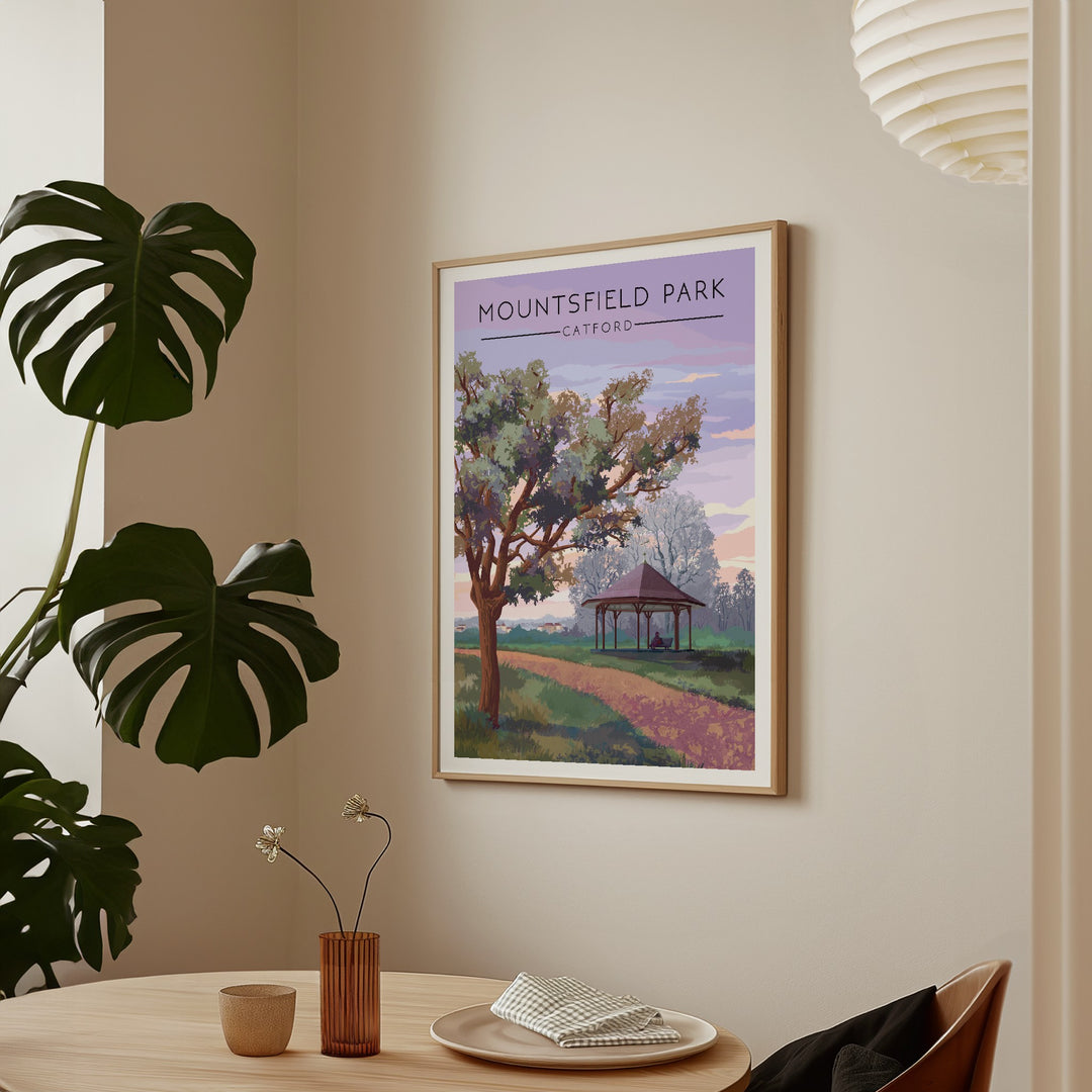 Mountsfield Park London Travel Poster