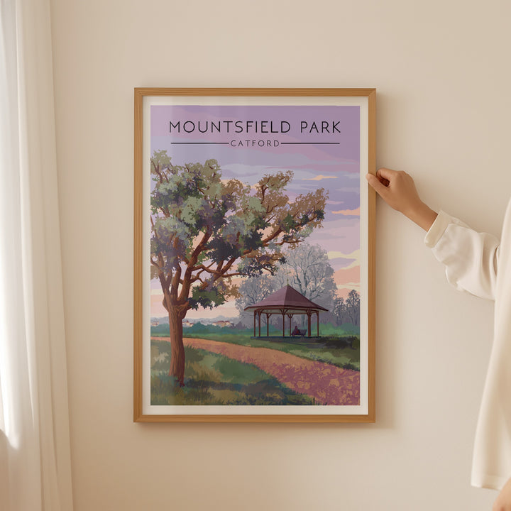 Mountsfield Park London Travel Poster