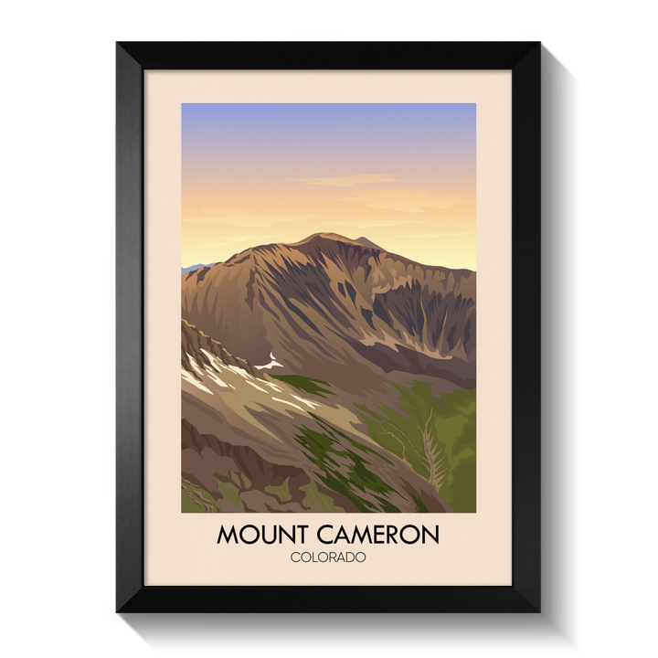 Mount Cameron Colorado USA Travel Poster