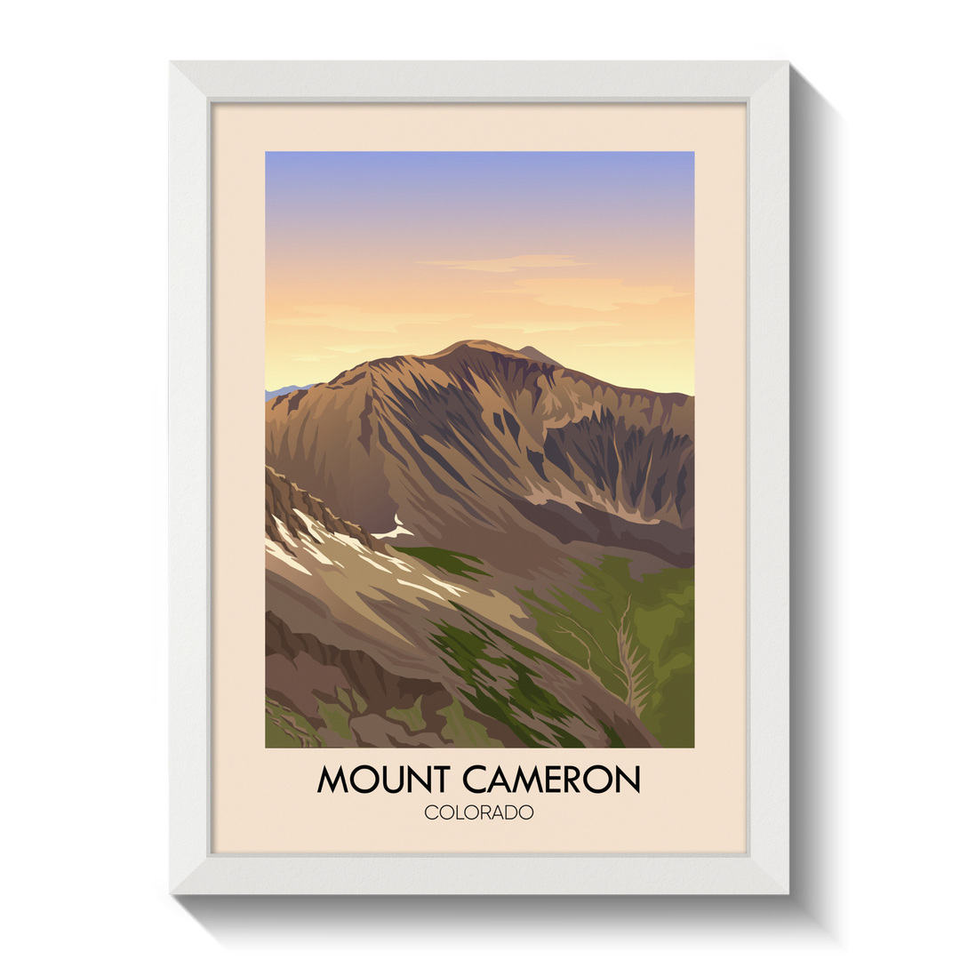 Mount Cameron Colorado USA Travel Poster