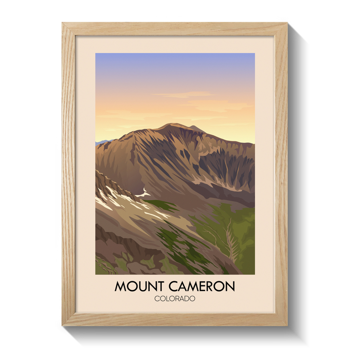 Mount Cameron Colorado USA Travel Poster