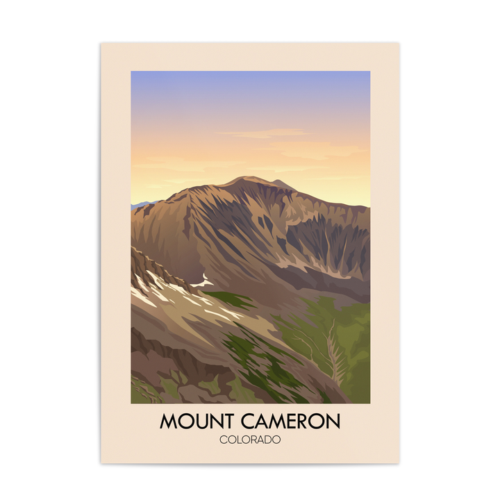 Mount Cameron Colorado USA Travel Poster