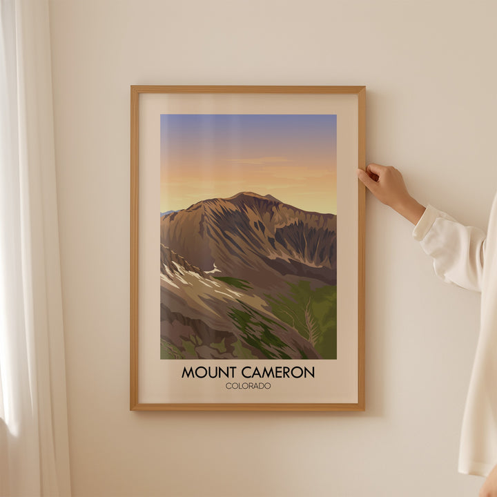 Mount Cameron Colorado USA Travel Poster