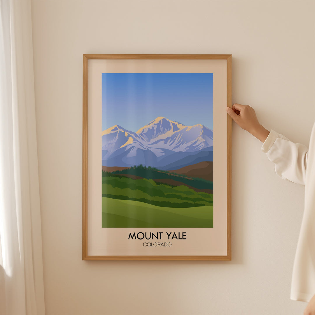 Mount Yale Colorado USA Travel Poster