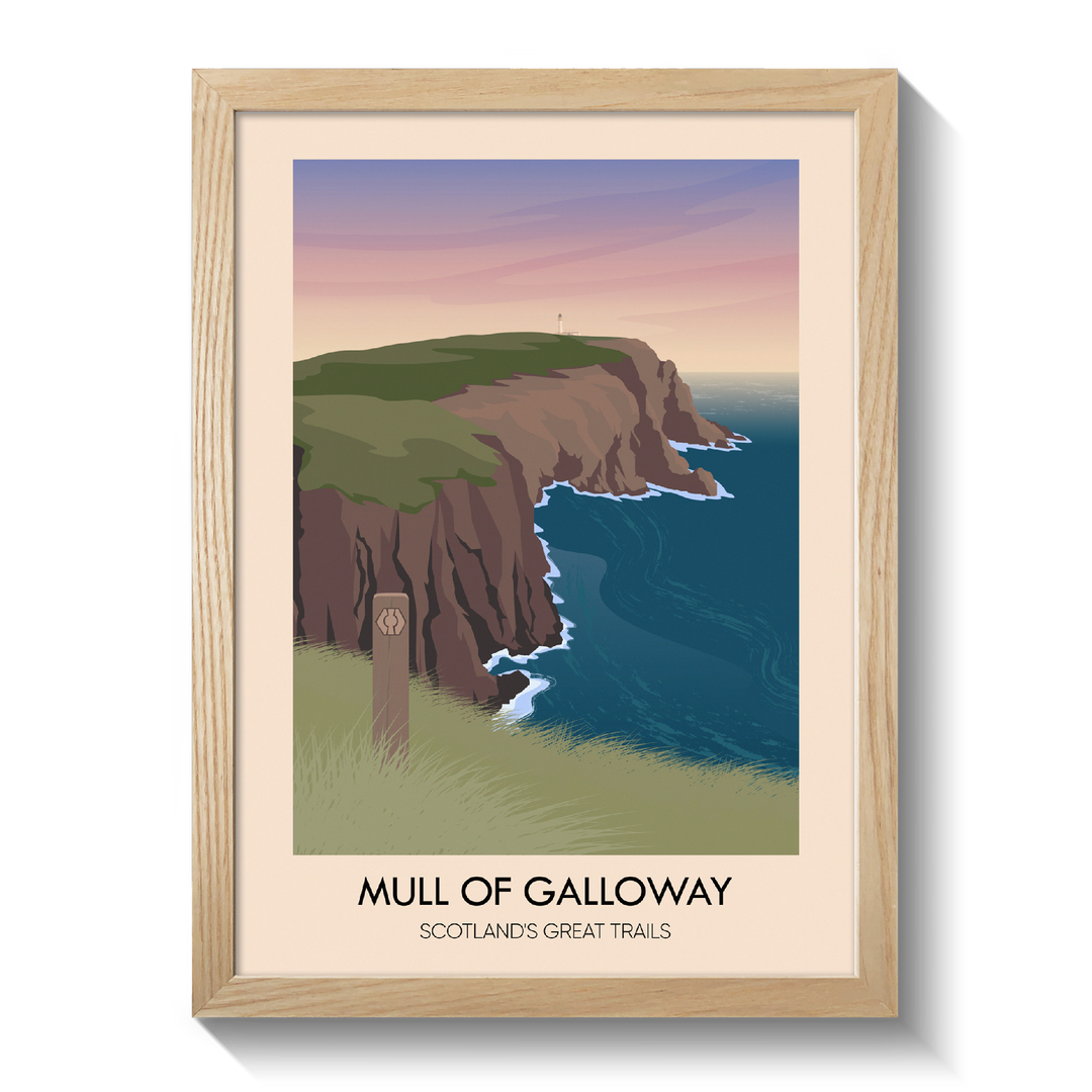 Mull of Galloway Scotland's Great Trails Poster