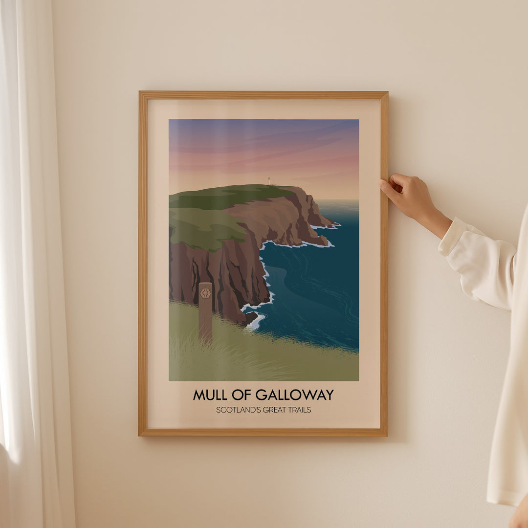 Mull of Galloway Scotland's Great Trails Poster