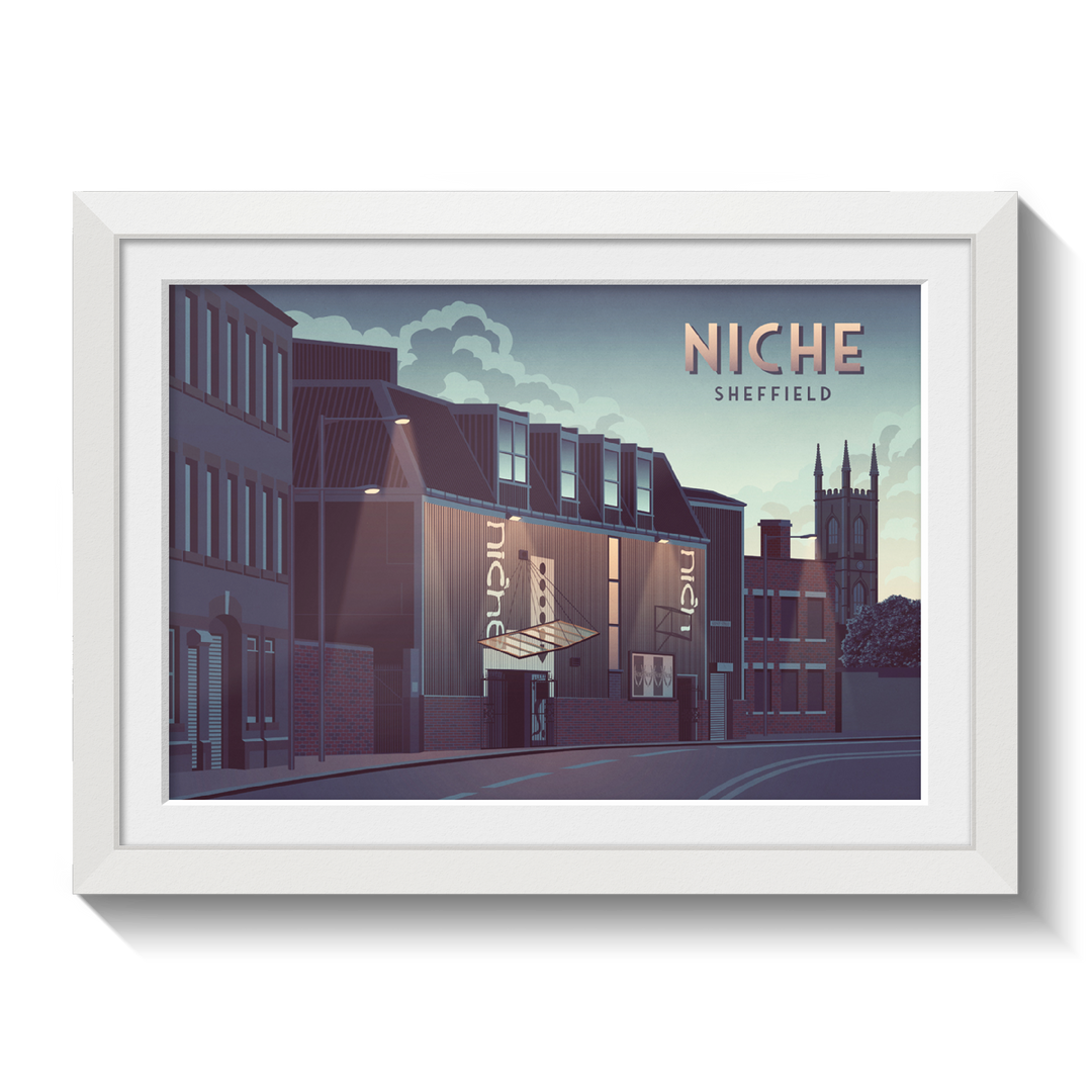 Niche Nightclub Sheffield Travel Poster
