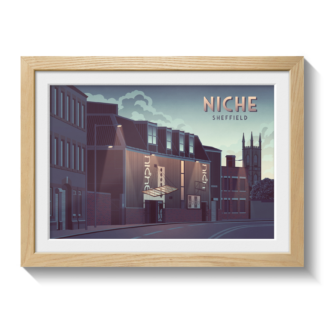 Niche Nightclub Sheffield Travel Poster