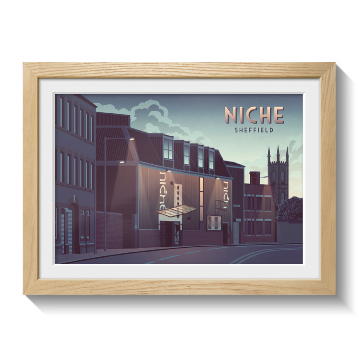 Niche Nightclub Sheffield Travel Poster