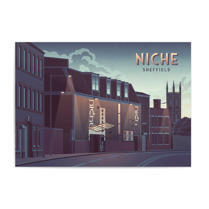 Niche Nightclub Sheffield Travel Poster