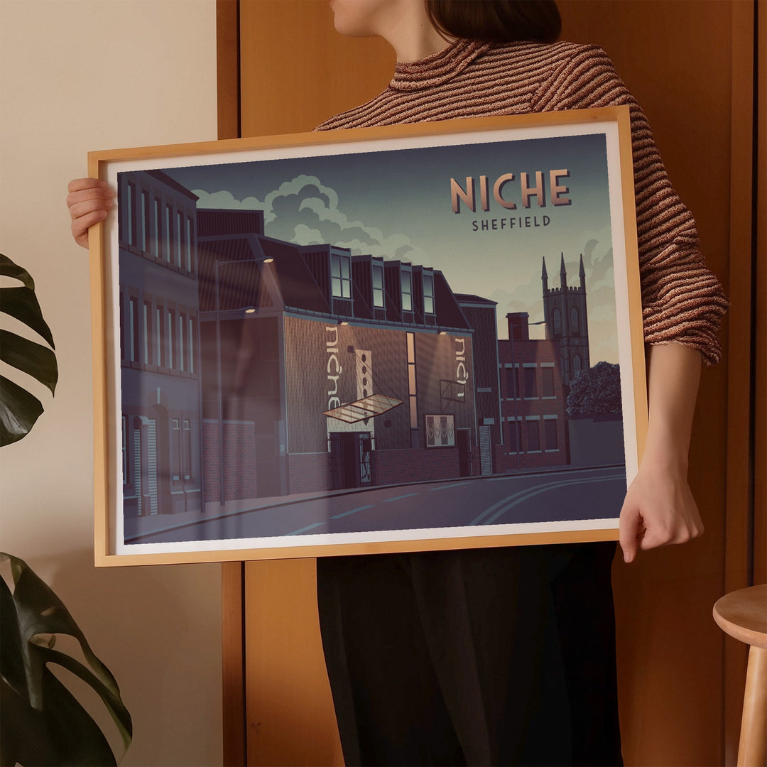 Niche Nightclub Sheffield Travel Poster