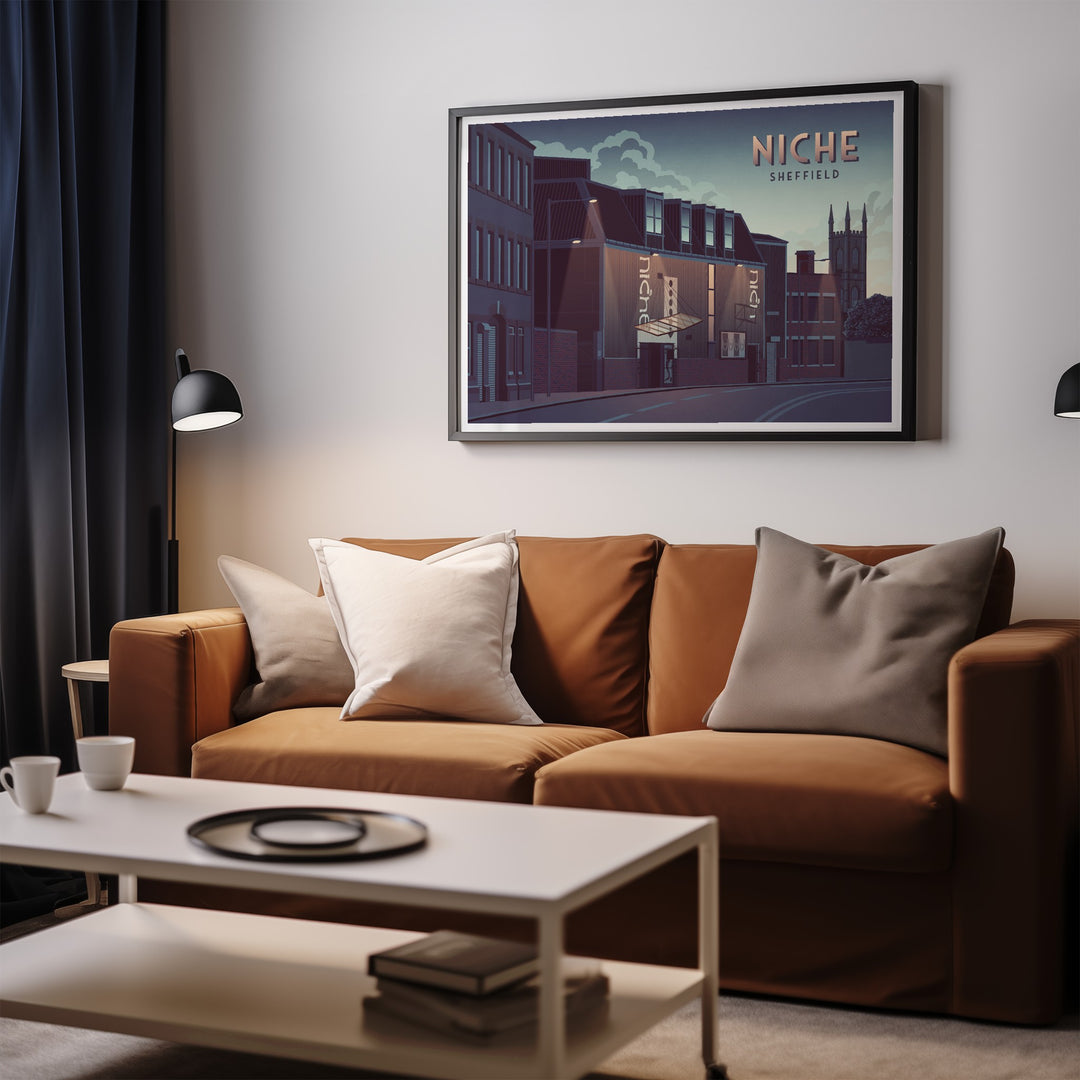 Niche Nightclub Sheffield Travel Poster