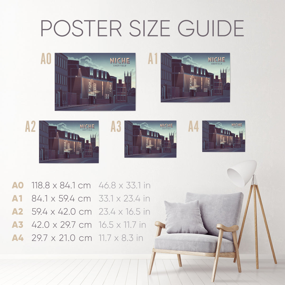 Niche Nightclub Sheffield Travel Poster