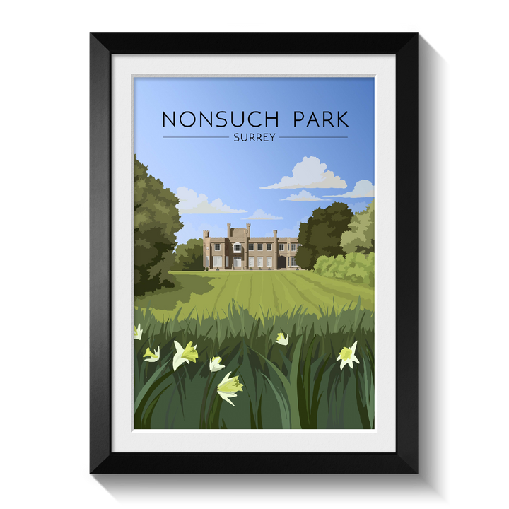 Nonsuch Park Surrey Travel Poster